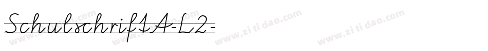 SchulschriftA-L2字体转换