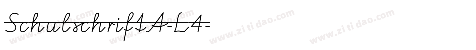 SchulschriftA-L4字体转换
