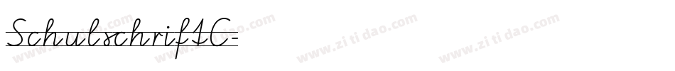 SchulschriftC字体转换