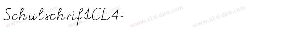 SchulschriftCL4字体转换