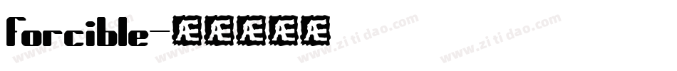 forcible字体转换