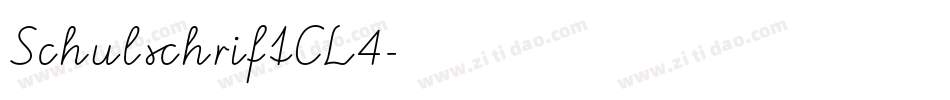 SchulschriftCL4字体转换