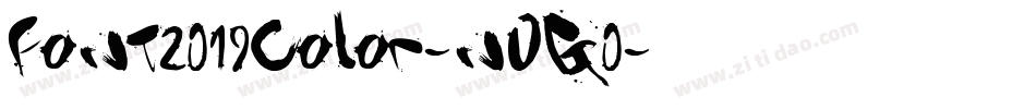 Font2019Color-nOG0字体转换