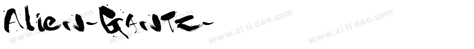 Alien-Gantz字体转换