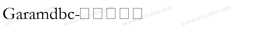 Garamdbc字体转换