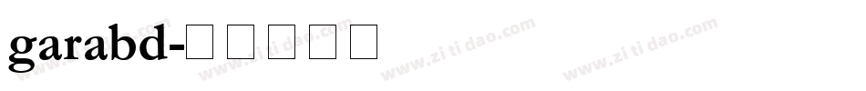 garabd字体转换