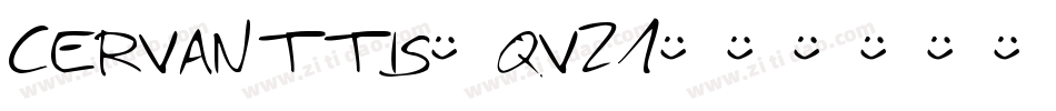 Cervanttis-qv21字体转换