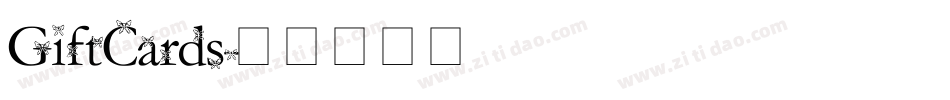 GiftCards字体转换