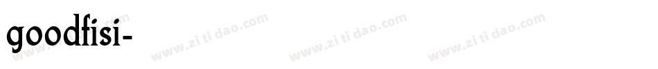 goodfisi字体转换