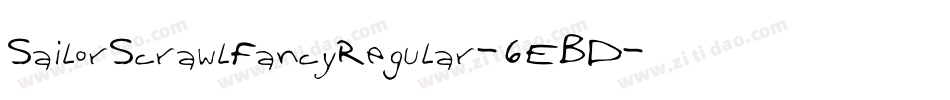 SailorScrawlFancyRegular-6EBD字体转换