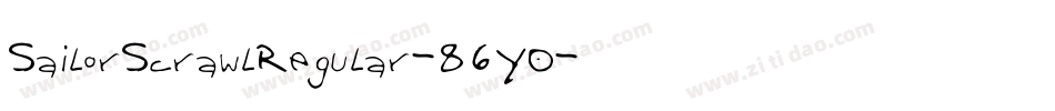 SailorScrawlRegular-86Y0字体转换