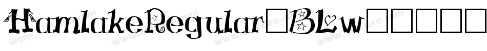 HamlakeRegular-BLw5字体转换