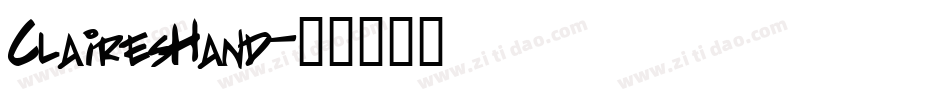 ClairesHand字体转换