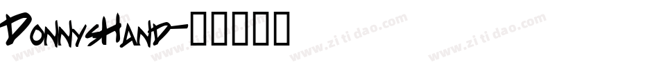 DonnysHand字体转换