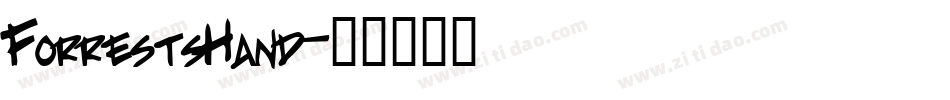 ForrestsHand字体转换