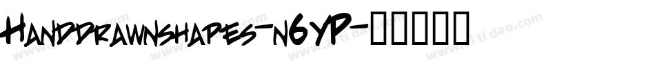 Handdrawnshapes-n6YP字体转换