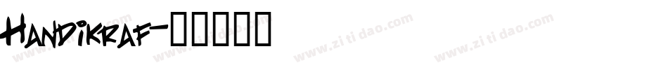 Handikraf字体转换