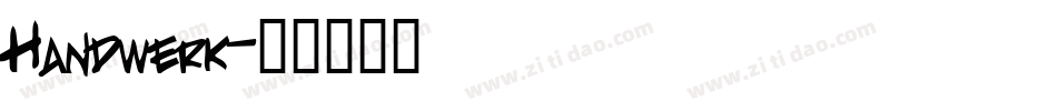 Handwerk字体转换