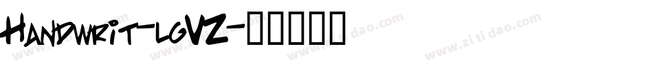 Handwrit-lgVZ字体转换