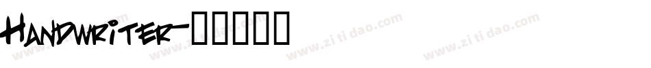 Handwriter字体转换