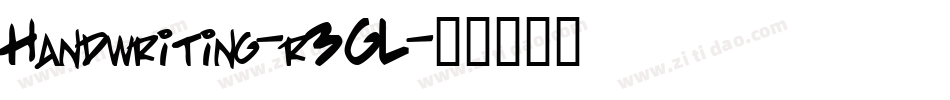 Handwriting-r3GL字体转换