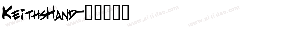 KeithsHand字体转换