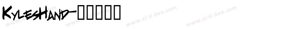 KylesHand字体转换