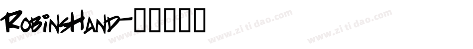 RobinsHand字体转换