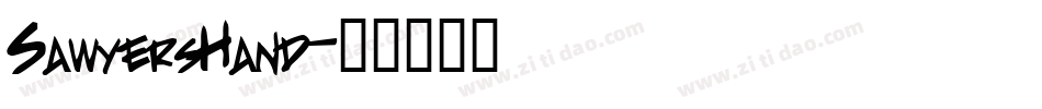 SawyersHand字体转换