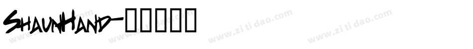 ShaunHand字体转换