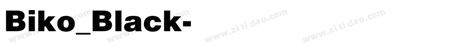 Biko_Black字体转换
