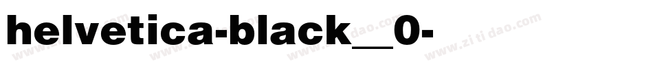 helvetica-black__0字体转换