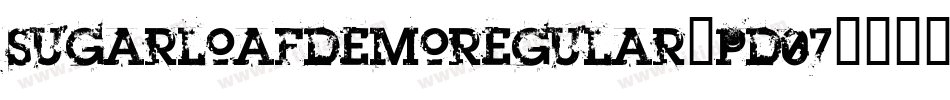 SugarloafDemoRegular-PD07字体转换