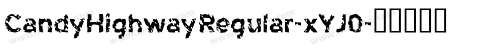 CandyHighwayRegular-xYJ0字体转换