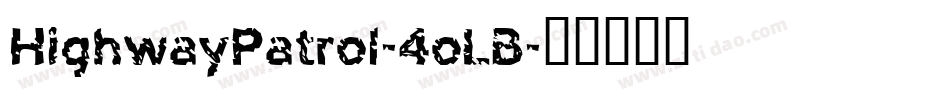 HighwayPatrol-4oLB字体转换