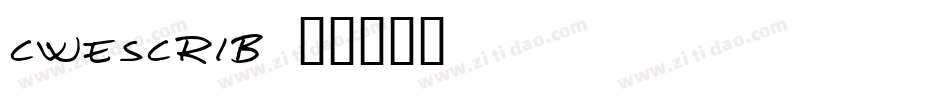 CWESCRIB字体转换