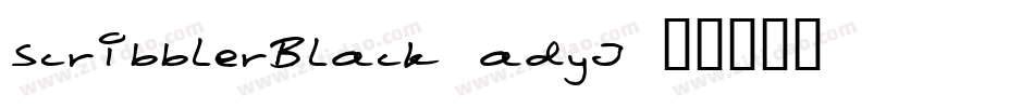 ScribblerBlack-adyJ字体转换
