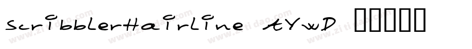 ScribblerHairline-AYwD字体转换