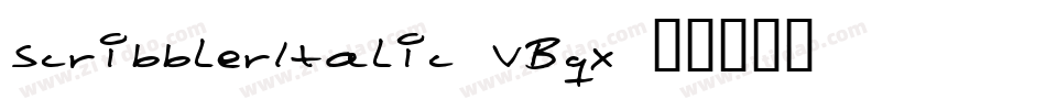ScribblerItalic-VBqx字体转换
