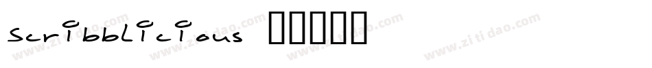 Scribblicious字体转换