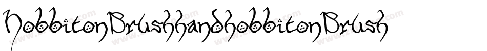 HobbitonBrushhandhobbitonBrush-WygA字体转换