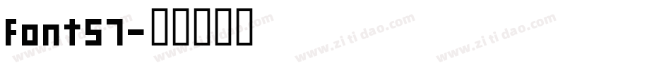 font57字体转换