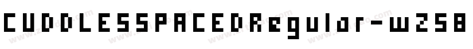 CUDDLESSPACEDRegular-wZ58字体转换