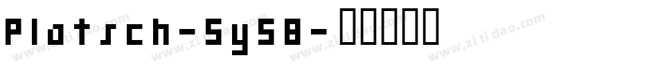 Platsch-5y58字体转换