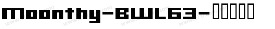 Moonthy-BWL63字体转换