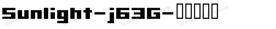 Sunlight-j63G字体转换