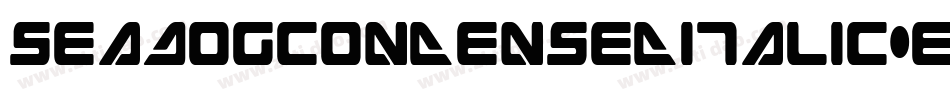 SeaDogCondensedItalic-er9e字体转换