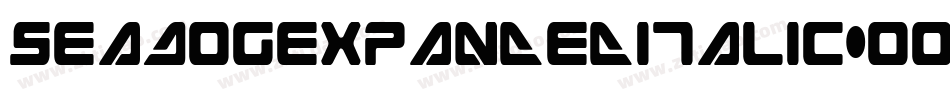SeaDogExpandedItalic-O0GO字体转换