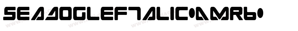 SeaDogLeftalic-AMR6字体转换
