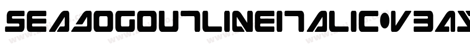 SeaDogOutlineItalic-V34y字体转换